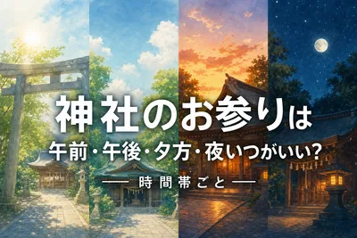 神社のお参りは午前・午後・夕方・夜いつがいい？時間帯ごとの意味を解説