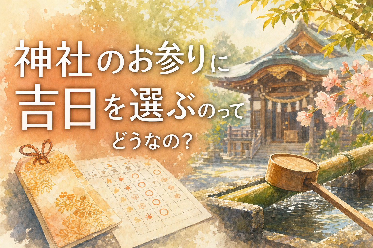神社のお参りに吉日を選ぶのってどうなの？