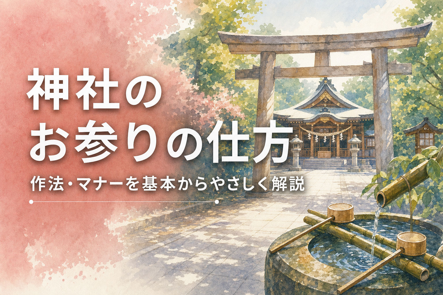 神社のお参りの仕方・作法・マナーを基本からやさしく解説