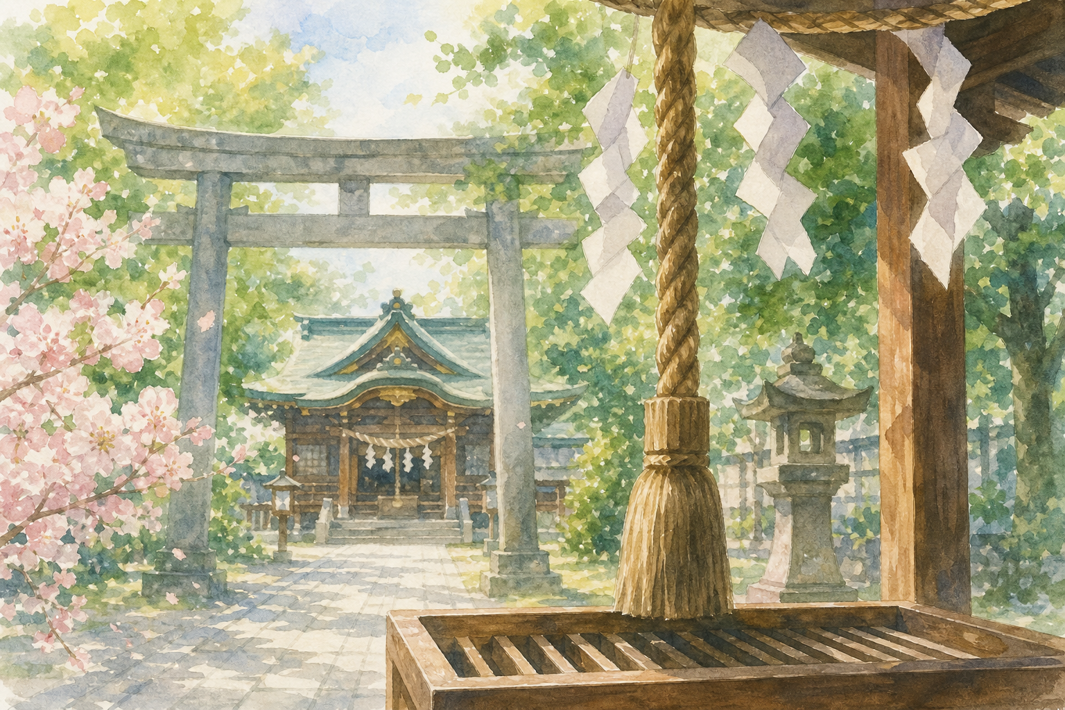 神社のお参りの手の合わせ方、基本は「二拝二拍手一拝」