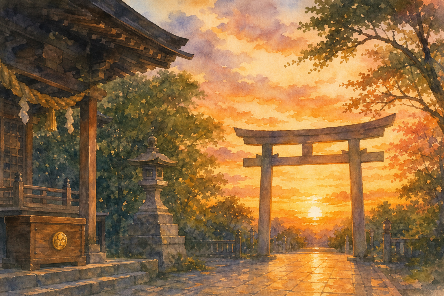 神社のお参りは夕方16時頃までを目安にするのが安心