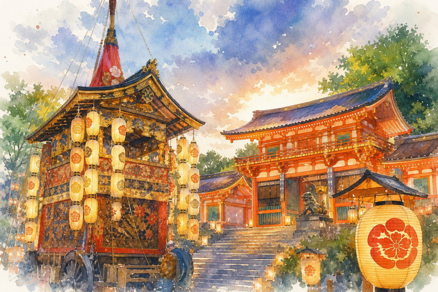 八坂神社の祭り「祇園祭」は、心を動かす特別なお祭りです