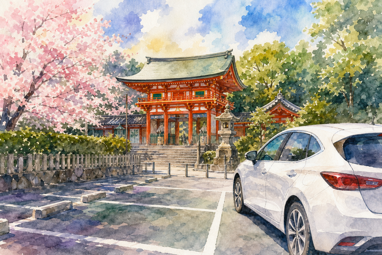 八坂神社周辺に無料駐車場はほぼない、というのが正直なところです