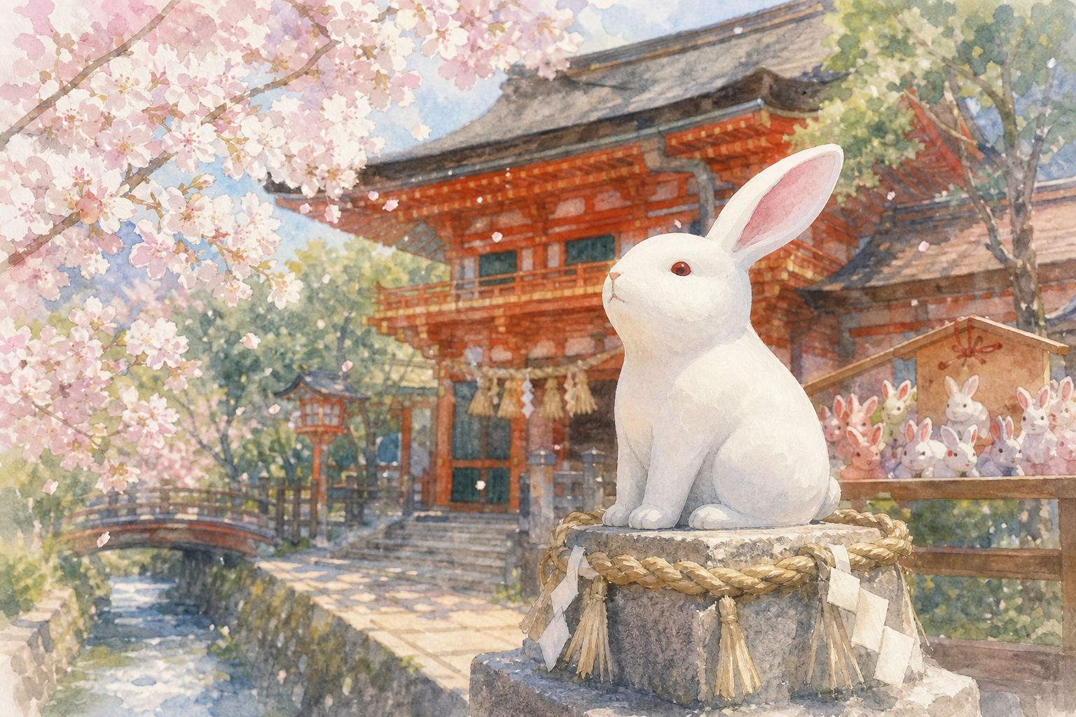 願掛けうさぎが生まれた理由は「因幡の白うさぎ」の神話にあります