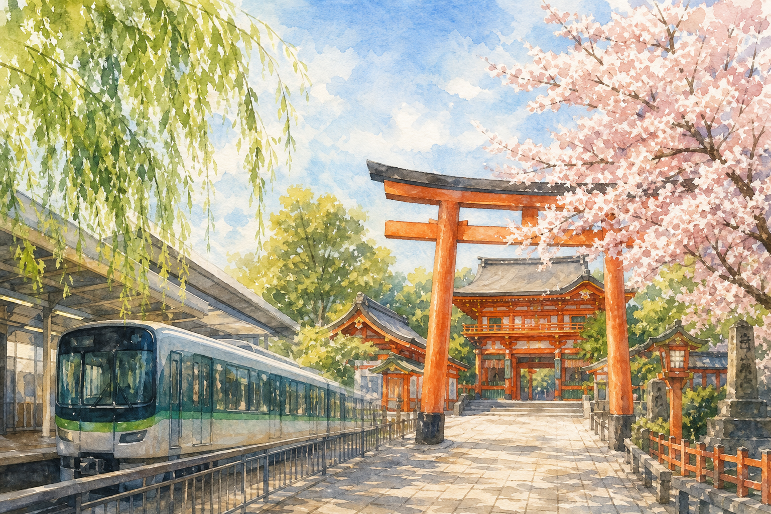 八坂神社の最寄り駅は「祇園四条駅」が一番近い